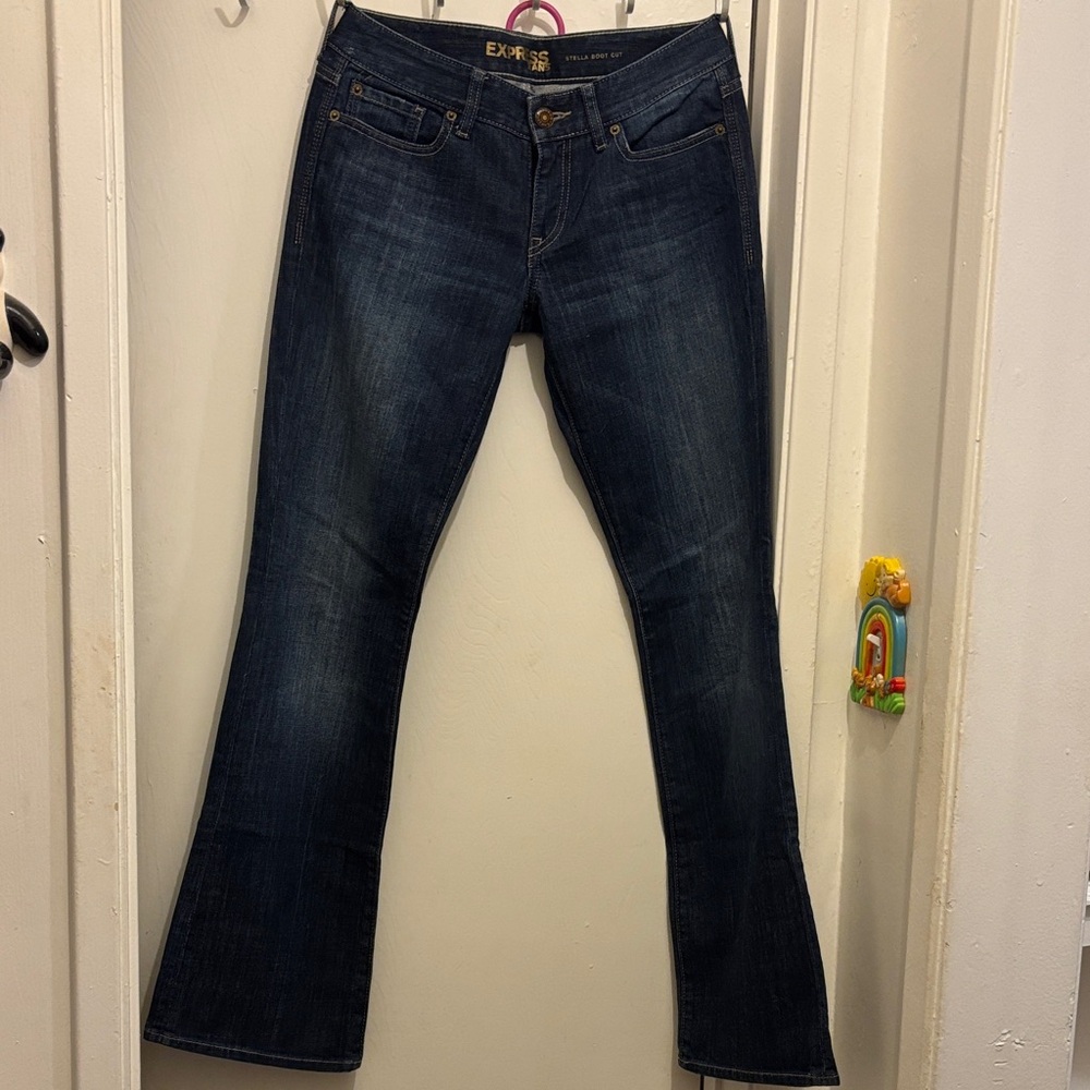 Express Women's Dark Blue Boot Cut Jeans